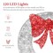 Best Choice Products 36in Pre-Lit Outdoor Christmas Wreath, LED Metal Holiday Décor w/ 120 Lights, Bow